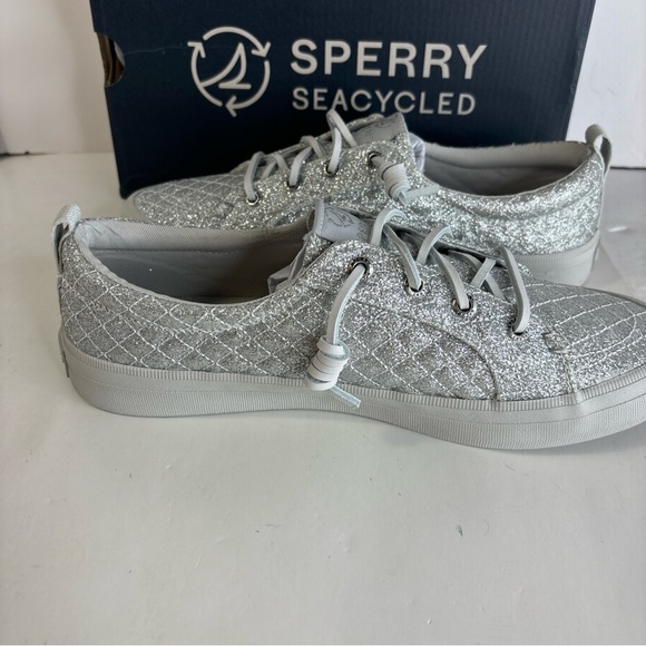 Sperry Crest Vibe Sneaker Shimmer Size 7.5 - Picture 4 of 11